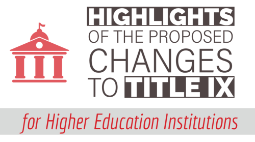 Newsroom image for the post Department of Education Releases Proposed Title IX Revisions