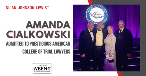 Newsroom image for the post Amanda Cialkowski Admitted to Prestigious American College of Trial Lawyers