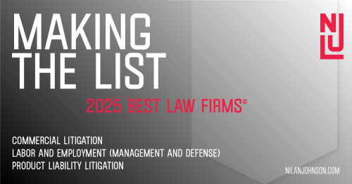 Newsroom image for the post Nilan Johnson Lewis Recognized as a 2025 Best Law Firm