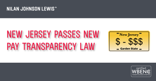 Newsroom image for the post New Jersey Passes New Pay Transparency Law