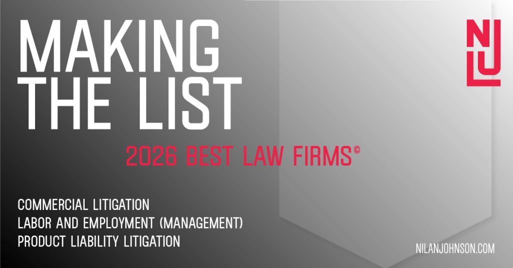 Nilan Johnson Lewis Recognized as a 2026 Best Law Firm